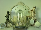 Omg xl Old Antique French Blown Glass Flared Bell Jar Garden Cloche Dome 15 