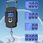 Portable Fish Scale Travel Lcd Digital Hanging Luggage Electronic 110lb   50kg