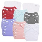 Newborn Cloth Diapers reusable Cloth Diaper For Preemie 6pcs Diaper Covers With