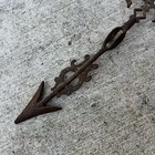 Antique Cast Iron Lightning Rod Weathervane Arrow Kretzer St Louis 1800s