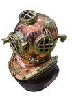 Vintage 1941 Us Navy Mark V Diving Helmet Morse Genuine Antique Brass Dive