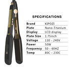 Kipozi Hair Straightener Professional Salon Flat Iron Hair Styler 2 In 1 Curling