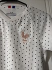 Nike France Fff White Soccer Polka Dot Jersey Girls Size L