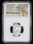 Attica  Athens Ar Tetradrachm Greek Silver Owl Coin C  353-294 Bc     Ngc Ch Au
