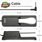 Sustain Pedal For Keyboard Universal  Premium Sustain Pedal Piano Pedal For Keyb