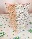 Vintage 50s Mcm Atomic Shawnee Vase Pink Gold Confetti Kenwood Euc