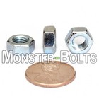 M6-1 0 Metric Hex Nuts  Zinc Plated Cr 3 Class 8 Steel  Din 934  Coarse Thread