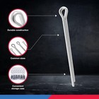 555pc Cotter Pin Assortment Kit Zinc Plated Steel Split Pins Locking Hardware Se