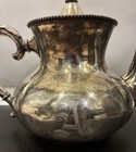 Vntg Simpson Hall Miller   Co Silver Plate Teapot 607 Made In Usa Stylized    a   