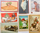 Lot 17 Antique Victorian Post Cards Early 1900 s Christmas Easter Sealed