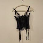 Victoria   s Secret Bustier Lace Corset Sexy Lingerie Attached Garter Size 36c