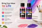 24 Color Acrylic Leather   Fabric Paint Set 30ml Diy Craft Pigment For Repairs