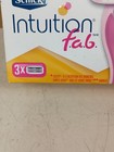 Schick Intuition F a b  Fab Razor Cartridge Refill 3 Ct New Damaged Packaging