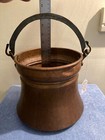 Primitive Hammered Copper Cauldron Pot Bucket Bale Handle Made In France