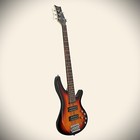 Sunburst 5 String Bass Guitar  H-h Pickups  24-frets  Maple Neck  With Gig Bag
