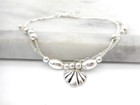 New Shell Charm Anklet Ankle Bracelet Layered Silver Plated