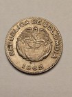 1962 Colombia          10 Centavos World Coin Km212 2 Exfine Detail Free Shipping 