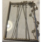 Vintage Style Silver Rhinestone Vine Leaf Floral Metal Picture Frame 4x6