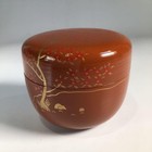 Natsume Tea Caddy Container Canister Gold Makie Japanese Tea Ceremony