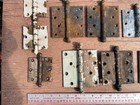 Massive Lot Of 52 Antique Vintage Hinges Cast Iron Steel  Butt  Shutter  Finials