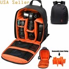 Camera Backpack Shoulder Bag Waterproof Case For Canon Nikon Sony Dslr Digital