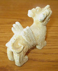 Antique Thai Carved Sandstone Singha Guardian Lion 2 3 4  L X 2 1 4  H