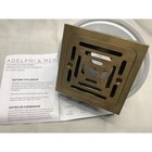 Signature Hardware 479111 Adelphi 4-1 2  Square Shower Drain - Brushed Gold
