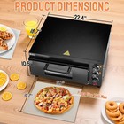 Electric Countertop Pizza Oven  Commercial Indoor Pizza Oven Stainless