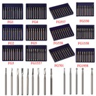 10pcs box Dental Carbide Burs For High Speed Handpiece Round Cone Bur Diamond Fg