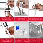 360   Sink Soap Dispenser Steel Stainless Kitchen Hands Liquid Pump Bottle Tube
