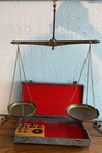 Antique Hammel Riglander Brass Jewelers Balance Scale Weights Case Germany