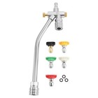 5000 Psi Dual-connector Power Washer Wand With 5 Pressure Washer Nozzle Tips