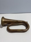 Vintage Brass Bugle Military Style Horn     Antique Copper brass Instrument