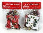 Lot Of 2 Sealed Vintage Christmas Around The World Noel Door Hanger