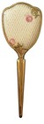 Vintage Gold Tone Hair Brush Ornate Floral Vanity Brush Hollywood Regency