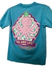 Margaritaville Island Life Octopus Blue  T Shirt Size S Jimmy Buffet Est  1977