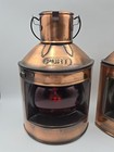Vintage Ships Copper Finish Port   Starboard Lanterns Nautical Oil Lamps 