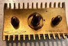 Vintage  Gillette Gold Tone Brass  Safety Razor Long Comb