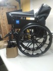 Medline K3 Guardian Wheelchair Black 16  Wide Seat Foldable Swing-away Footrests