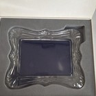 Vintage Mikasa Simone Crystal Picture Frame 8x10 Scalloped Border With Box