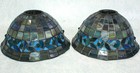 Vintage Quoizel Collection Tiffany Style Stained Glass Lamp Shade - 2 Shades -