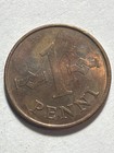 1964 Finland 1 Penni Coin 