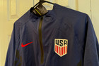 New Nike Aeroshield Team Usa Soccer Team Navy 1 4 Zip Jacket Men s Size Large