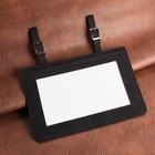 Horse Performance Number Holder Leather Exhibitor Clip For Saddle Harness 2pc
