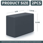 Yoga Blocks 2 Pcs  9 x6 x3  Brick Foam Eva Block Large  Grey