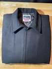 Alpine Swiss Men   s Black Wool-blend Zip Jacket     Size Xl