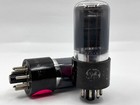  2  Ge 6v6gt Smoked Glass Amplifier Power Vacuum Tubes Tested Tv-7 Pair