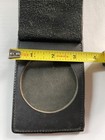 Leather Flat Badge Wallet