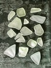 Tumbled Uranium Sea Glass Chunks Uv Glow For Crafts  Jewelry  Display 5-3 4 Oz