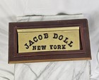 Antique Steel Plaque Jacob Doll New York Piano Business Street Sign